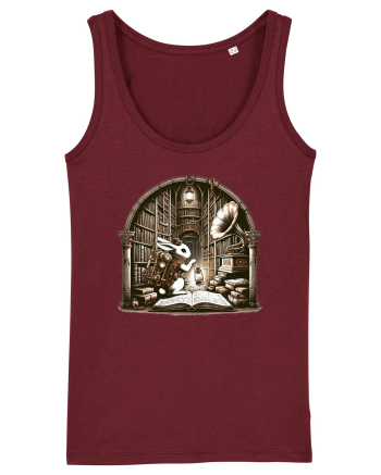 Vintage Steampunk Easter Rabbit Burgundy
