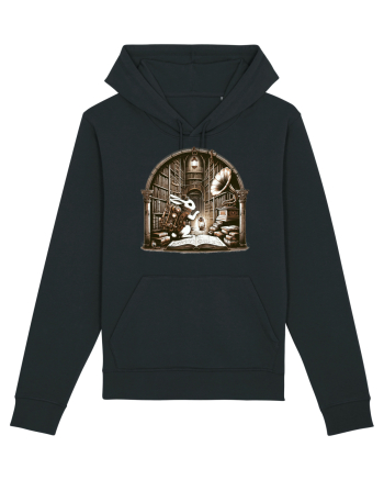 Vintage Steampunk Easter Rabbit Black