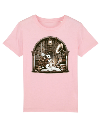 Vintage Steampunk Easter Rabbit Cotton Pink