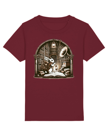 Vintage Steampunk Easter Rabbit Burgundy