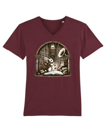 Vintage Steampunk Easter Rabbit Burgundy