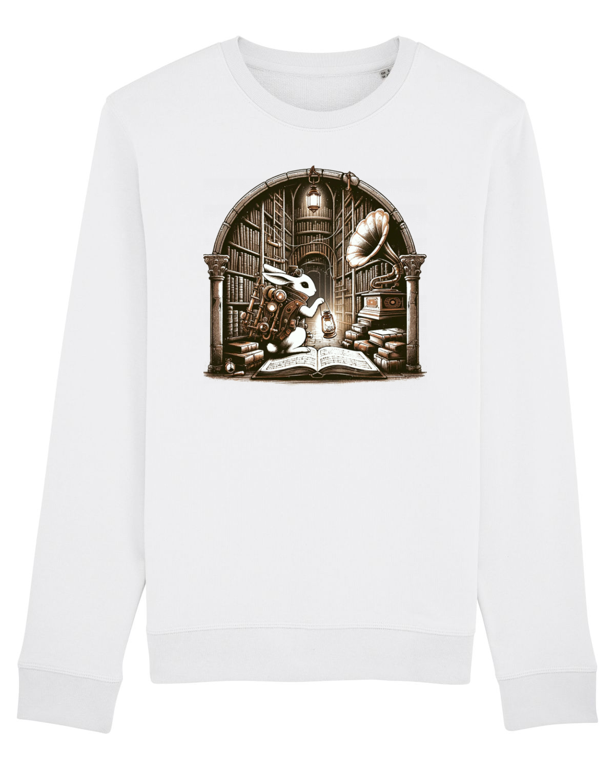 Bluză mânecă lungă Unisex Rise White