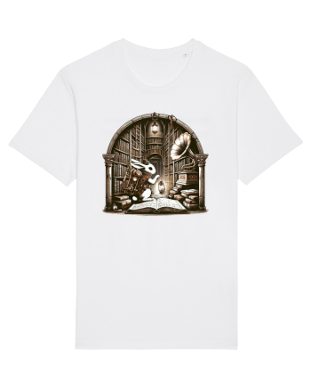 Vintage Steampunk Easter Rabbit White
