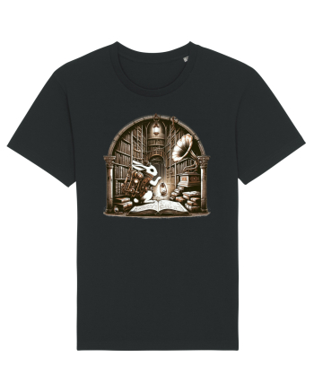 Vintage Steampunk Easter Rabbit Black