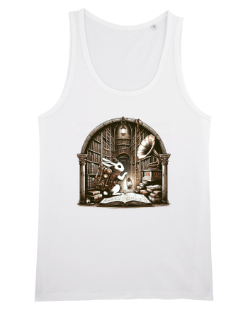 Vintage Steampunk Easter Rabbit White