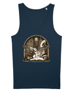 Vintage Steampunk Easter Rabbit Maiou Bărbat Runs