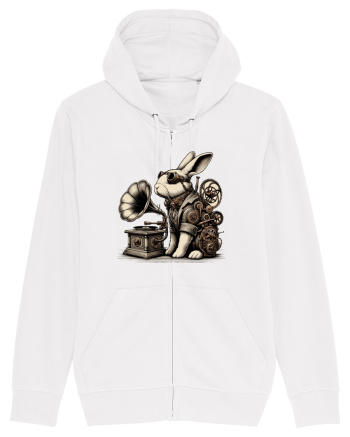 Vintage Steampunk Easter Rabbit White