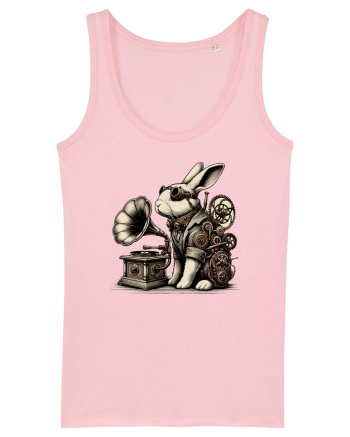 Vintage Steampunk Easter Rabbit Cotton Pink