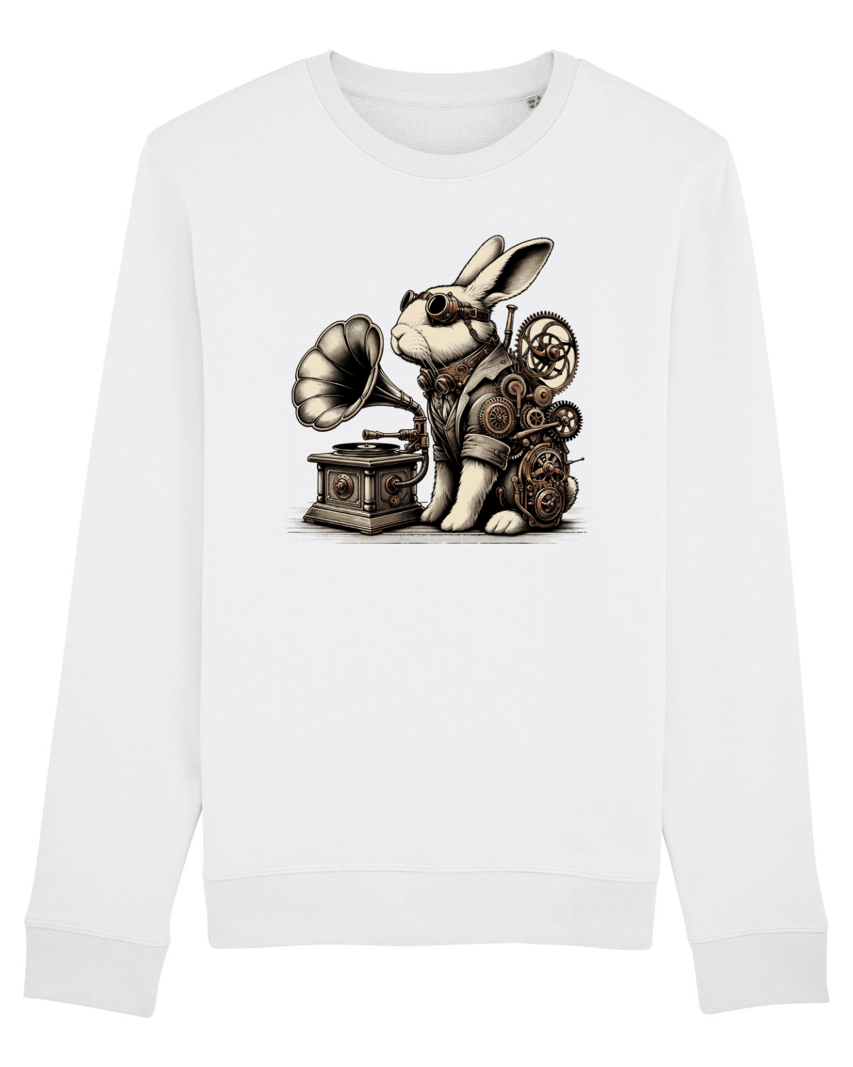 Bluză mânecă lungă Unisex Rise White