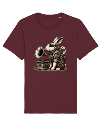 Vintage Steampunk Easter Rabbit Burgundy