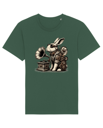 Vintage Steampunk Easter Rabbit Bottle Green