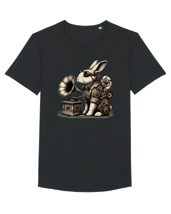 Vintage Steampunk Easter Rabbit Black