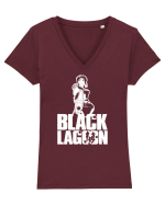 Black Lagoon Tricou mânecă scurtă guler V Damă Evoker