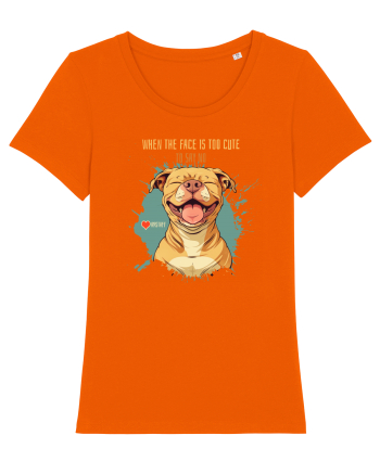 TOO CUTE TO SAY NO - Amstaff Bright Orange