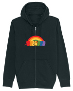 Rainbow Cat Hanorac cu fermoar Unisex Connector