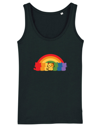 Rainbow Cat Black