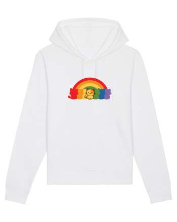 Rainbow Cat White