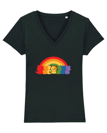 Rainbow Cat Black