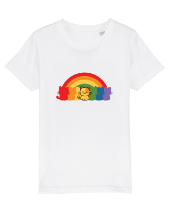 Rainbow Cat White