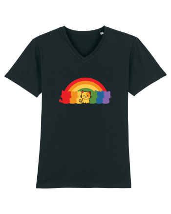 Rainbow Cat Black