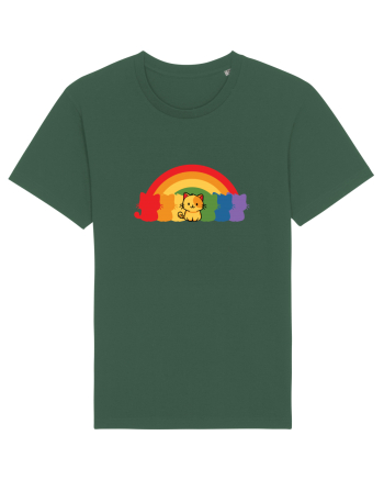 Rainbow Cat Bottle Green