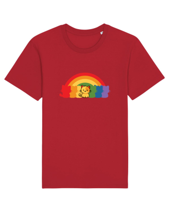 Rainbow Cat Red