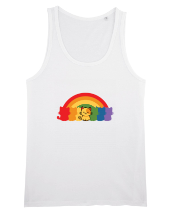 Rainbow Cat White
