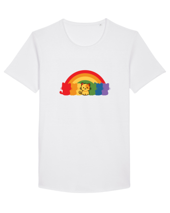 Rainbow Cat White