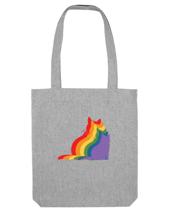 Rainbow Cat Heather Grey
