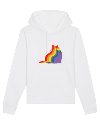 Rainbow Cat White
