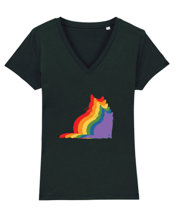 Rainbow Cat Black