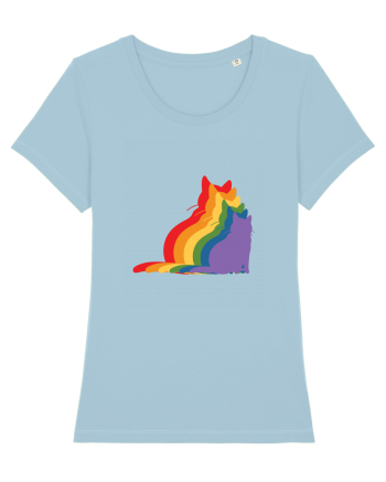 Rainbow Cat Sky Blue