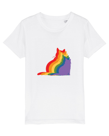 Rainbow Cat White