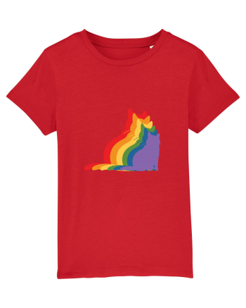 Rainbow Cat Red