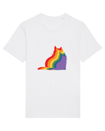 Rainbow Cat White