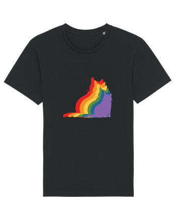Rainbow Cat Black