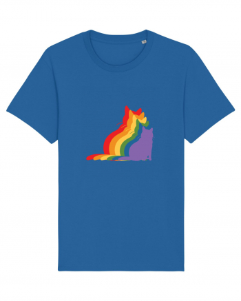 Rainbow Cat Tricou mânecă scurtă Unisex Rocker