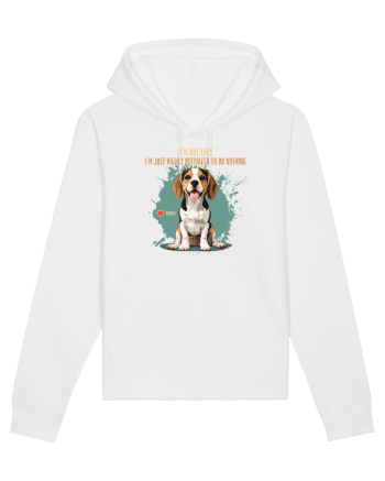 NOT LAZY, JUST MOTIVATED TO DO NOTHING - Beagle White