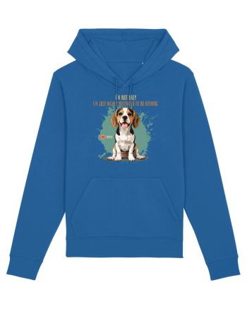 NOT LAZY, JUST MOTIVATED TO DO NOTHING - Beagle Royal Blue