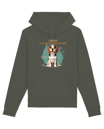 NOT LAZY, JUST MOTIVATED TO DO NOTHING - Beagle Khaki