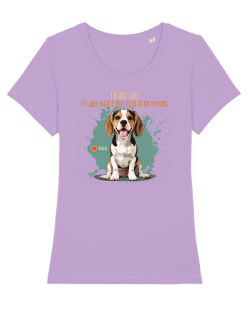 NOT LAZY, JUST MOTIVATED TO DO NOTHING - Beagle Lavender Dawn