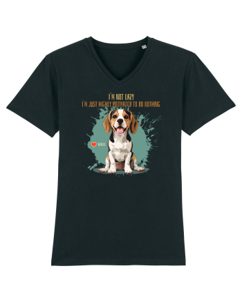 NOT LAZY, JUST MOTIVATED TO DO NOTHING - Beagle Black