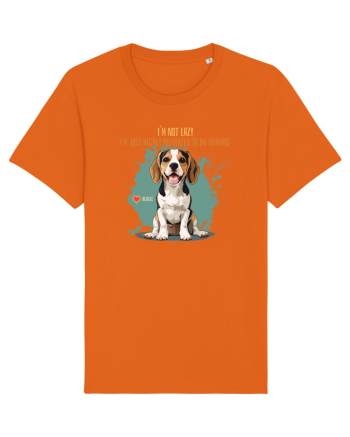 NOT LAZY, JUST MOTIVATED TO DO NOTHING - Beagle Bright Orange