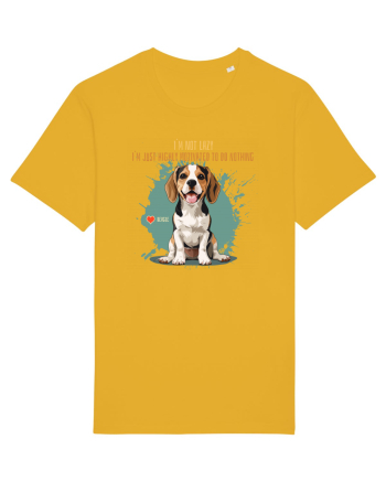 NOT LAZY, JUST MOTIVATED TO DO NOTHING - Beagle Spectra Yellow