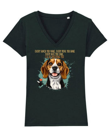 EVERY SNACK YOU MAKE, I`LL BE WATCHING YOU - Beagle Black