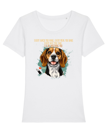 EVERY SNACK YOU MAKE, I`LL BE WATCHING YOU - Beagle White