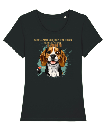 EVERY SNACK YOU MAKE, I`LL BE WATCHING YOU - Beagle Black