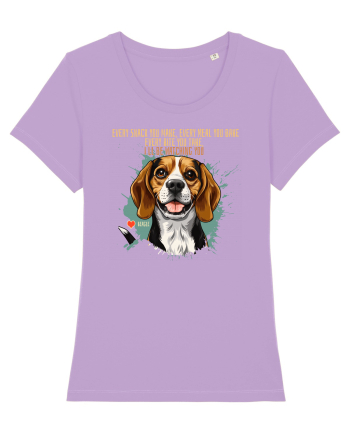 EVERY SNACK YOU MAKE, I`LL BE WATCHING YOU - Beagle Lavender Dawn