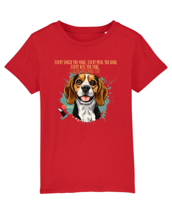 EVERY SNACK YOU MAKE, I`LL BE WATCHING YOU - Beagle Red