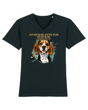 EVERY SNACK YOU MAKE, I`LL BE WATCHING YOU - Beagle Black